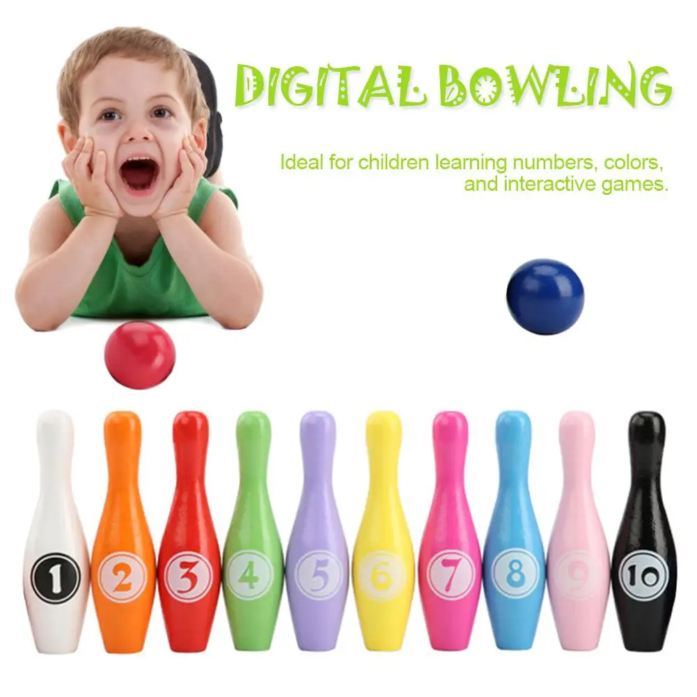 Wooden Color Digital Bowling Children Educational Toy Indoor Outdoor Sports Bowling Game Bowling Kid Gift 
Wooden Color Digital Bowling Children Educational Toy Indoor Outdoor Sports Bowling Game Bowling Kid Gift