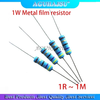 50pcs 1W Metal film resistor 1% 1R ~ 1M 1 2 10 22 47 100 330 ohm 1K 4.7K 10K 22K 47K 100K 330K 470K 2R 10R 22R 47R 100R 330R 
50pcs 1W Metal film resistor 1% 1R ~ 1M 1 2 10 22 47 100 330 ohm 1K 4.7K 10K 22K 47K 100K 330K 470K 2R 10R 22R 47R 100R 330R