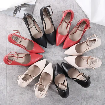 female pointed thin heel large size high character buckle heels small size single shoes wedding shoes large size
female pointed thin heel large size high character buckle heels small size single shoes wedding shoes large size