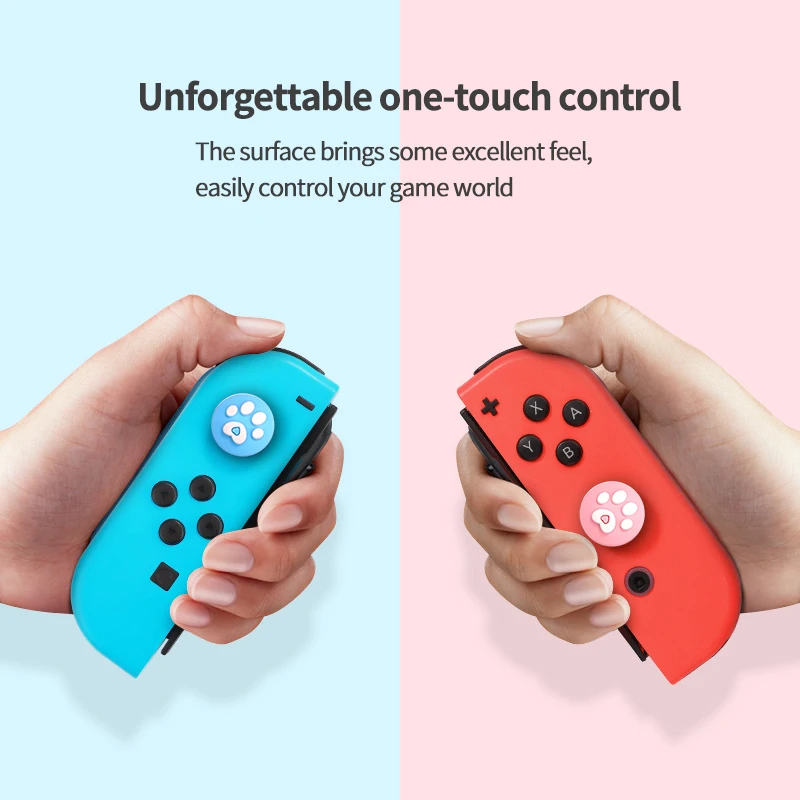 10Pcs Clat Claw Design Thumb Grip Caps Soft Silicone Cover for Nintendo Switch Joy-Con Switch Lite Console( Pink & Blue)
10Pcs Clat Claw Design Thumb Grip Caps Soft Silicone Cover for Nintendo Switch Joy-Con Switch Lite Console( Pink & Blue)