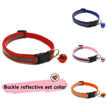 Reflective Nylon Pet Cat Dog Buckle Collar With Bell Kitten Puppy Adjustable Neck Strap Pet Product Accessories
Reflective Nylon Pet Cat Dog Buckle Collar With Bell Kitten Puppy Adjustable Neck Strap Pet Product Accessories