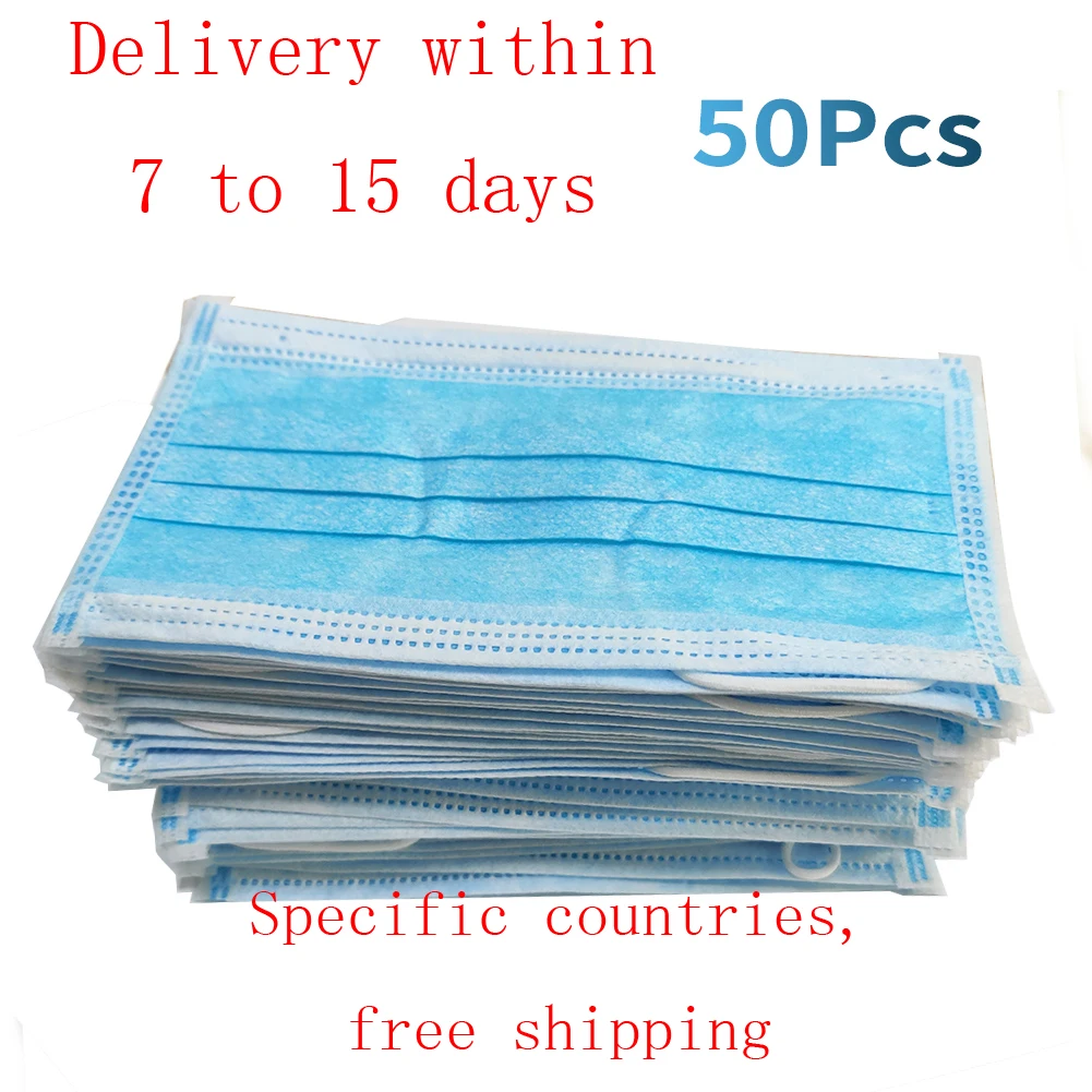 50 pieces of 3-layer dust-proof disposable food electronic textile ear hanging surface dust-proof mask
50 pieces of 3-layer dust-proof disposable food electronic textile ear hanging surface dust-proof mask