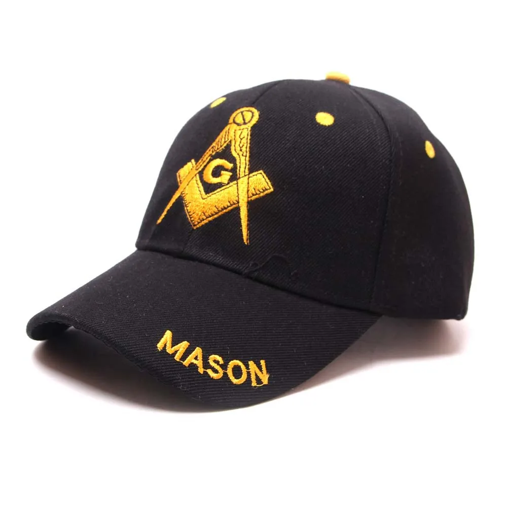 

Black Cap Mason Embroidery Baseball Cap Snapback Caps Casquette Hats Fitted Casual Gorras Patriot Cap For Men Women