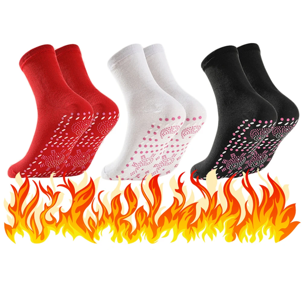 

Self Heated Thermal Socks Insoles for Women Men Winter Shoes Tourmaline Magnetic Therapy Foot Warmer Massage Heating Sock Unisex