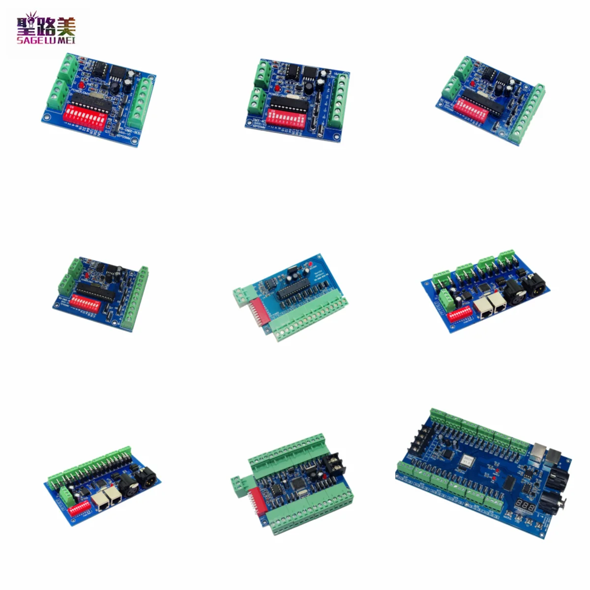 Плата контроллера DMX512 для светодиодных ламп 5 в постоянного тока 12 В 24 36 3 канала 4 6