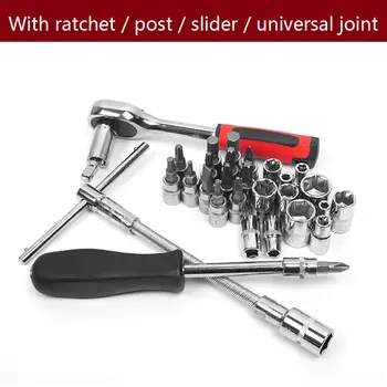 53pcs/set Car Repair Tool Set Combination Tools Wrench Spanner Socket Screwdriver Ratchet Wrench Batch Head Pawl Auto Parts 24BA
53pcs/set Car Repair Tool Set Combination Tools Wrench Spanner Socket Screwdriver Ratchet Wrench Batch Head Pawl Auto Parts 24BA
