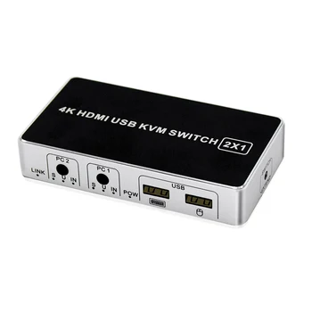4K HDMI KVM Switch 2In 1Out USB HDMI1.4 KVM Switcher Splitter for Keyboard Mouse Printer Monitor
4K HDMI KVM Switch 2In 1Out USB HDMI1.4 KVM Switcher Splitter for Keyboard Mouse Printer Monitor