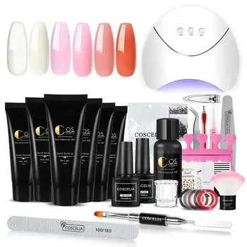 COSCELIA Poly Gel Kit Manicure Set 15ml Poly UV Gel Quick Building For Nail Extension Gel 36W UV LED Lamp Nail Art Tools
COSCELIA Poly Gel Kit Manicure Set 15ml Poly UV Gel Quick Building For Nail Extension Gel 36W UV LED Lamp Nail Art Tools