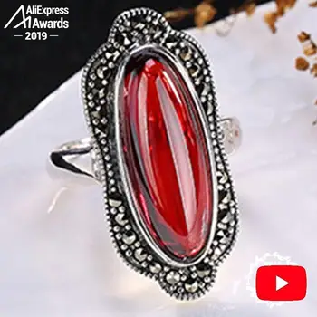 S925 Fine Antique shop Ruby Rings Women Vintage Marquise clear handmade Natural Carnelian Retro Ruby red jasper Agate
S925 Fine Antique shop Ruby Rings Women Vintage Marquise clear handmade Natural Carnelian Retro Ruby red jasper Agate
