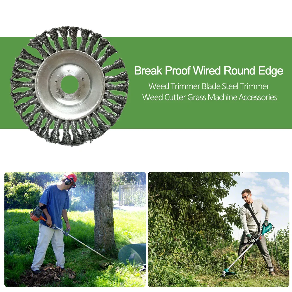 6inch 8 inch Weed Grass Trimmer Blade Break Proof Wired Round Edge Steel Trimmer Cutter Grass Machine Accessories
6inch 8 inch Weed Grass Trimmer Blade Break Proof Wired Round Edge Steel Trimmer Cutter Grass Machine Accessories