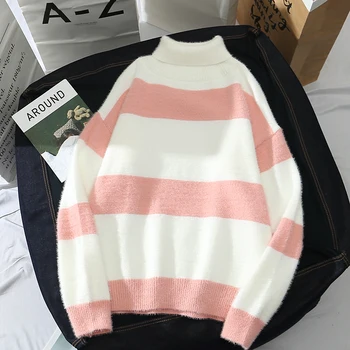 Turtleneck Pullover Korean Vintage Sweater Autumn Winter Clothes 2020 Women Warm Tops Pull Femme Sweaters ZT4664
Turtleneck Pullover Korean Vintage Sweater Autumn Winter Clothes 2020 Women Warm Tops Pull Femme Sweaters ZT4664