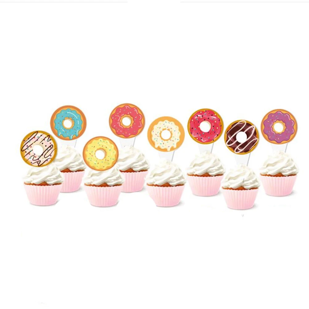 doughnut portable creative cake toppers for evening christmas
