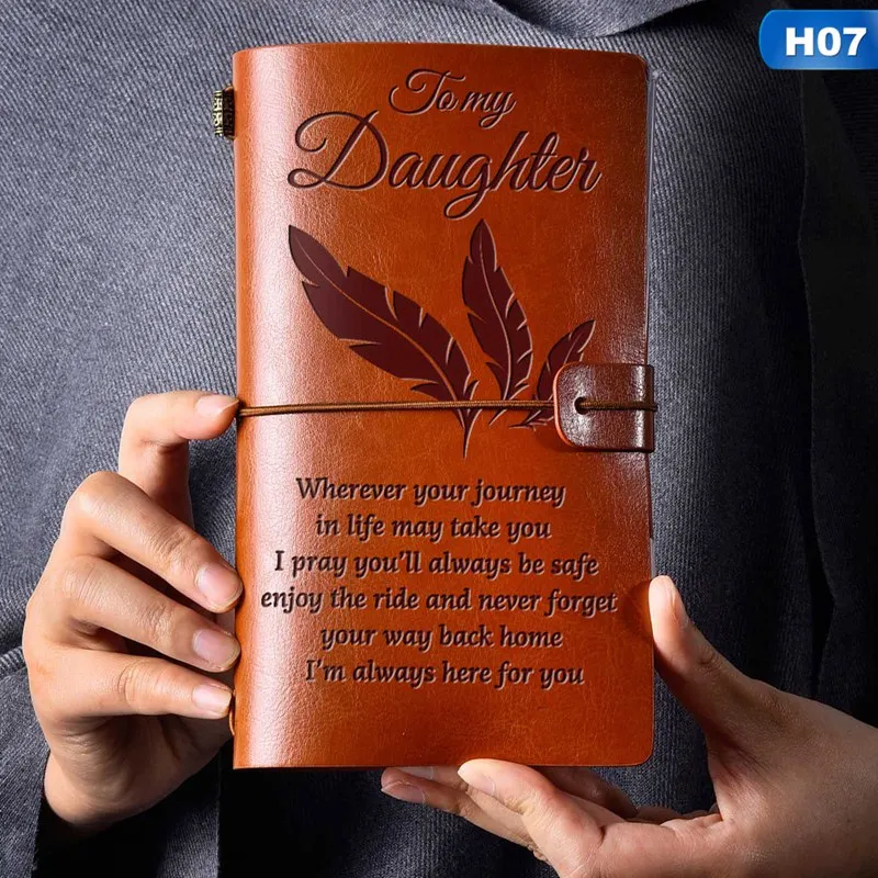 Leather Hand Ledger Book Business Notebook Travel Diary Book Stationery Notebook for Daughter Son Wife Dad Mom Stationery Gift
Leather Hand Ledger Book Business Notebook Travel Diary Book Stationery Notebook for Daughter Son Wife Dad Mom Stationery Gift
