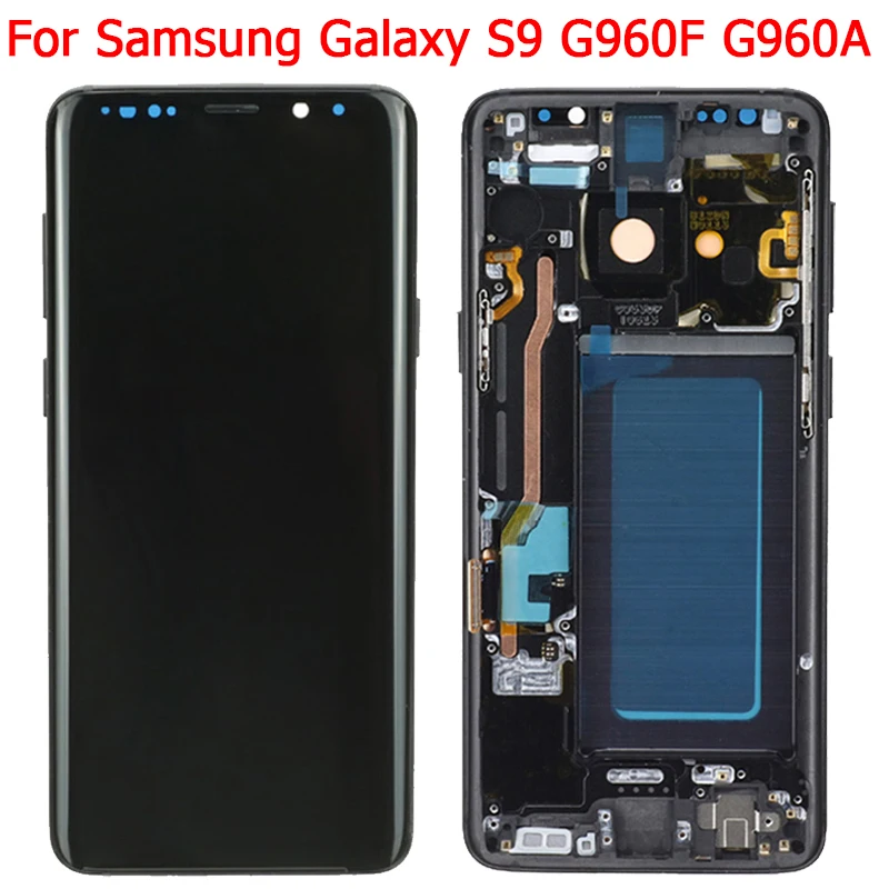 Original S9 LCD For Samsung Galaxy Display With Black Frame SM-G960F/DS G960A G960U Touch Screen Assembly | Мобильные телефоны и
