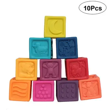 1Set 10Pcs Soft Rubber Bricks Blocks Embossed Toy Blocks Stack Blocks Baby Toy Soft Toy Blocks For Kids (Colorful)
1Set 10Pcs Soft Rubber Bricks Blocks Embossed Toy Blocks Stack Blocks Baby Toy Soft Toy Blocks For Kids (Colorful)