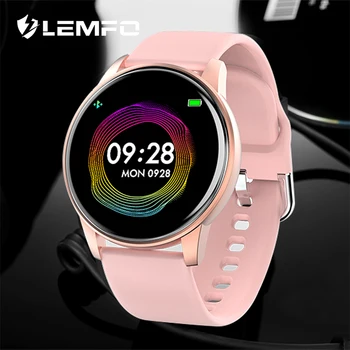 

LEMFO Fashion Smart Watch Heart Rate Weather Forecast Waterproof Message Reminder Sleep-Monitoring New Year Gift for Men Women