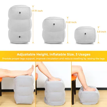 2020 Travel Inflatable Foot Rest Pillow Adjustable Height Portable Leg Rest Pillow Cushion Carrying Bag Airplane Home Car Office
2020 Travel Inflatable Foot Rest Pillow Adjustable Height Portable Leg Rest Pillow Cushion Carrying Bag Airplane Home Car Office