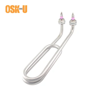 304SUS Double U Shaped Heating Element M16 Thread 220/380V Bended U Type Electric Heating Tube for Steaming Machine 3KW/4KW
304SUS Double U Shaped Heating Element M16 Thread 220/380V Bended U Type Electric Heating Tube for Steaming Machine 3KW/4KW