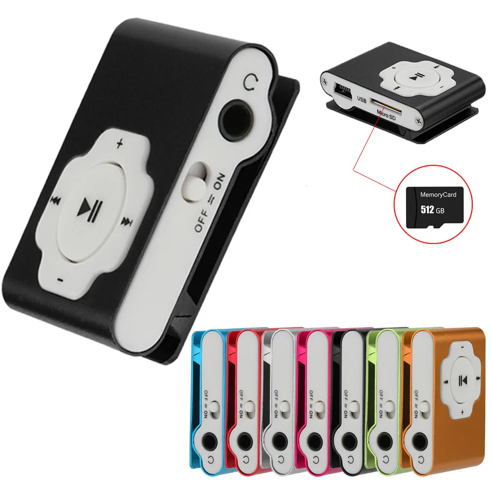 Mini Portable USB MP3 Player Support Micro SD TF Card 32GB Sport Music Media dropshipping | Электроника