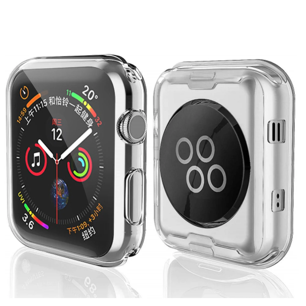 Clear Soft Cover for Apple Watch Series 5 4 3 2 1 Case for iWatch 44mm 40mm 42mm 38mm Accessories Full Screen Protective cases
Clear Soft Cover for Apple Watch Series 5 4 3 2 1 Case for iWatch 44mm 40mm 42mm 38mm Accessories Full Screen Protective cases