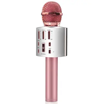 Wireless Bluetooth Karaoke Microphone Portable Bluetooth Microphone KTV Birthday Christmas Home Party Singing Speaker 
Wireless Bluetooth Karaoke Microphone Portable Bluetooth Microphone KTV Birthday Christmas Home Party Singing Speaker