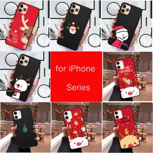 Feliz natal caso para iphone 11 pro x xr xs max capa para iphone 5 5S se 6s 7 8 plus silicone macio tpu volta casos(China)