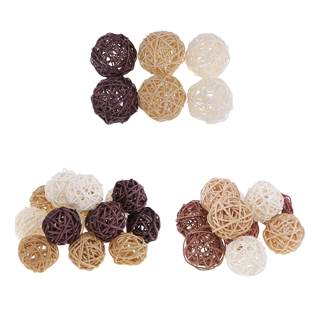 31 Pieces 3cm 5cm 7cm Wicker Rattan Balls Table Ornaments Decoration Crafts 31 Pieces 3cm 5cm 7cm Wicker Rattan Balls Table Ornaments Decoration Crafts