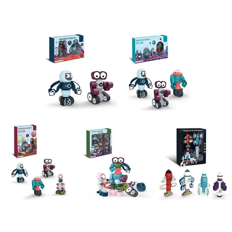1 Box Magnetic Robot Building Blocks Rocket Model Puzzle Assembling Educational Toys Kids Children Gift
1 Box Magnetic Robot Building Blocks Rocket Model Puzzle Assembling Educational Toys Kids Children Gift