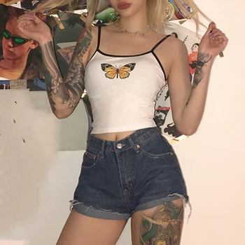 1pcs Summer Vests Sexy Women Butterfly Print Tank Tops Sleeveless Wear Strappy Tops Vest Summer Short Crop Tops Daily Fashion
1pcs Summer Vests Sexy Women Butterfly Print Tank Tops Sleeveless Wear Strappy Tops Vest Summer Short Crop Tops Daily Fashion