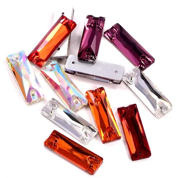 2 Sizes Colorful Rectangle Sew On Rhinestones Flatback Crystal Glass Sewing Stones for DIY Wedding Dress Decoration B1351
2 Sizes Colorful Rectangle Sew On Rhinestones Flatback Crystal Glass Sewing Stones for DIY Wedding Dress Decoration B1351