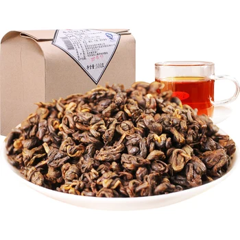 

500g 2020 Yr Yunnan Dianhong Dian Hong Black Tea Chinese Kung Fu Tea Red Biluochun Natural Lose Weight Sweet Honey for Milk Tea