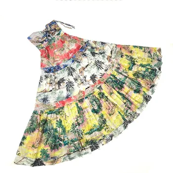 Ladies Beach Dresses 2020 Summer Hawaii Holiday Style Fashion Front Cut Out Coco Tree Print Elegant Long Strapeless Dress
Ladies Beach Dresses 2020 Summer Hawaii Holiday Style Fashion Front Cut Out Coco Tree Print Elegant Long Strapeless Dress