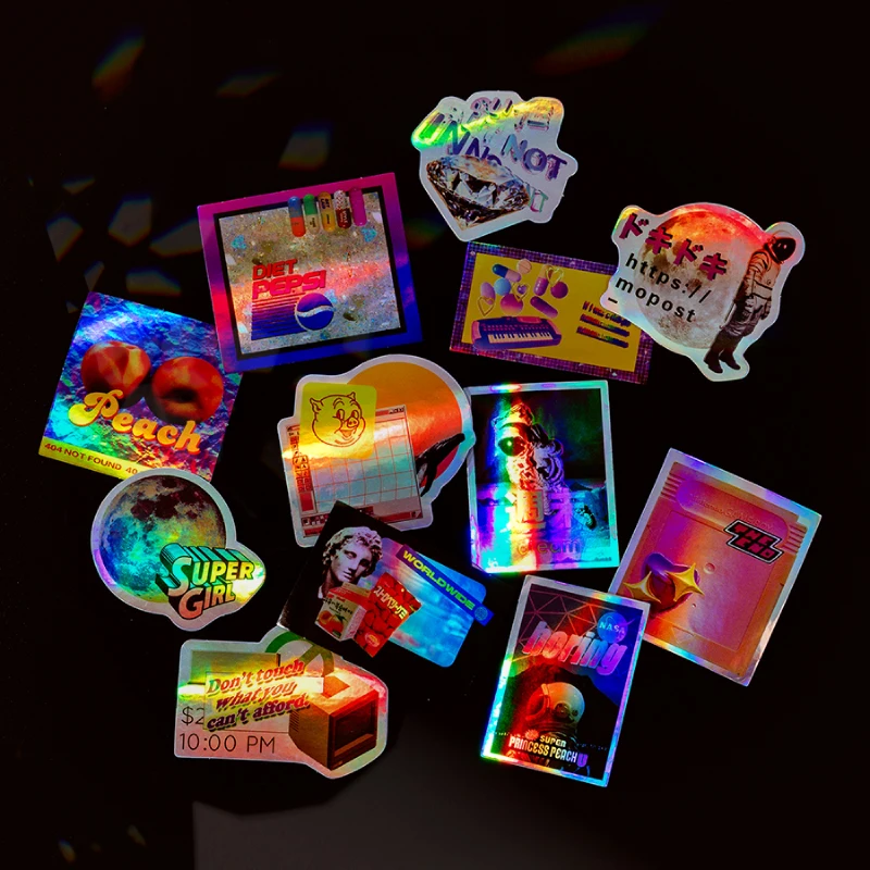 24 pcs cool cartoon laser sticker, cute and colorful graffiti flying saucer sticker, DIY notepad sticker, sticker aesthetics
24 pcs cool cartoon laser sticker, cute and colorful graffiti flying saucer sticker, DIY notepad sticker, sticker aesthetics