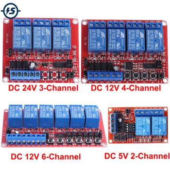 Relay Module High/Low Level Trigger Momentary/Self-locking/Interlock Control Mode DC 5V 12V 24V 2 3 4 6-Channel
Relay Module High/Low Level Trigger Momentary/Self-locking/Interlock Control Mode DC 5V 12V 24V 2 3 4 6-Channel