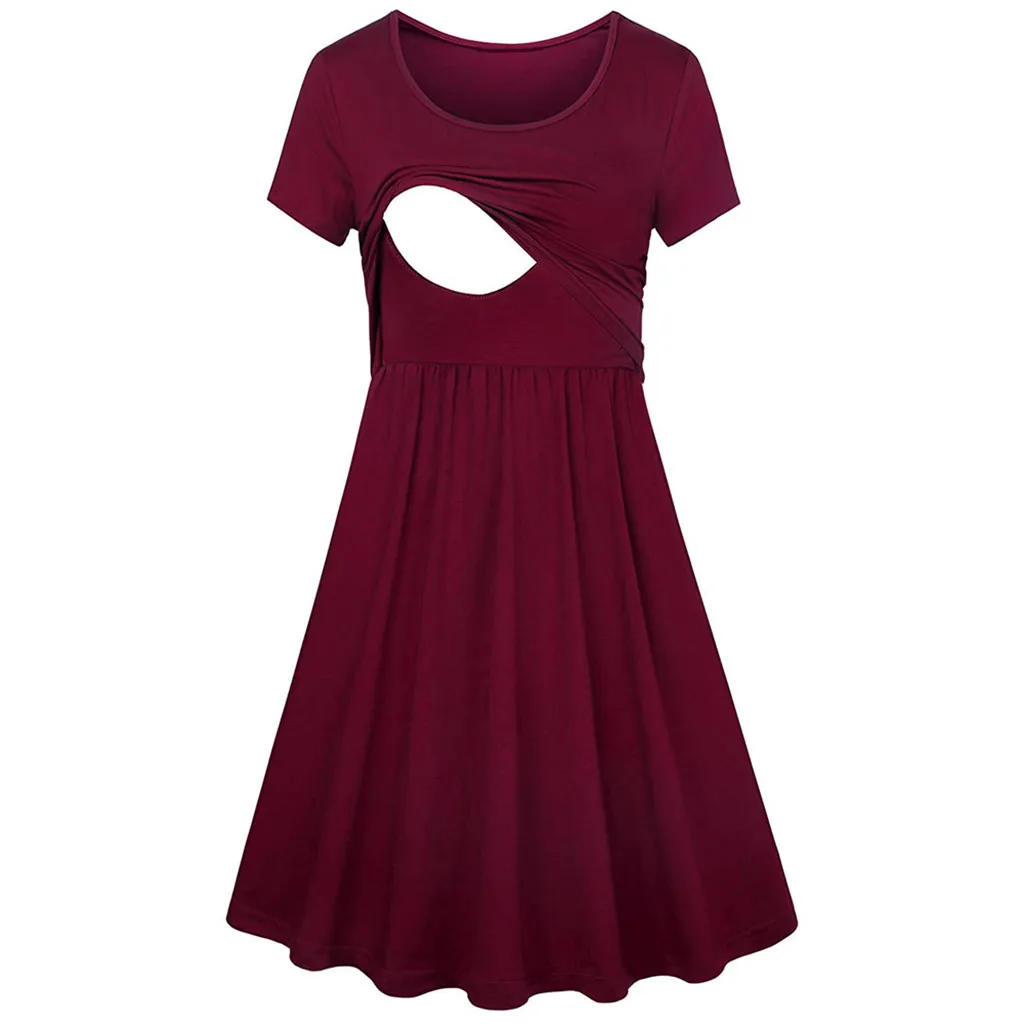 Women Pregnant Maternity Nursing Solid Striped Breastfeeding Summer Maternity Dress Pregnant Pregnancy Clothes Dress
Women Pregnant Maternity Nursing Solid Striped Breastfeeding Summer Maternity Dress Pregnant Pregnancy Clothes Dress