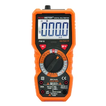 PEAKMETER PM18 Portable Digital Multimeter Digital Multimeter Current Voltage Resistance Tester Electrician Measuring Instrument
PEAKMETER PM18 Portable Digital Multimeter Digital Multimeter Current Voltage Resistance Tester Electrician Measuring Instrument
