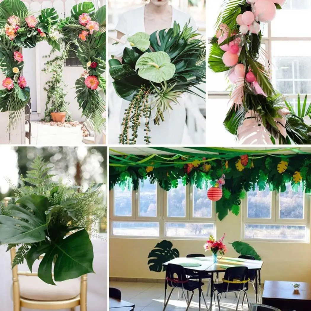 12pcs Hawaiian Summer Party Artificial Fake Palm Leaves Plant Tableware Table Decoration Party Decoration
12pcs Hawaiian Summer Party Artificial Fake Palm Leaves Plant Tableware Table Decoration Party Decoration