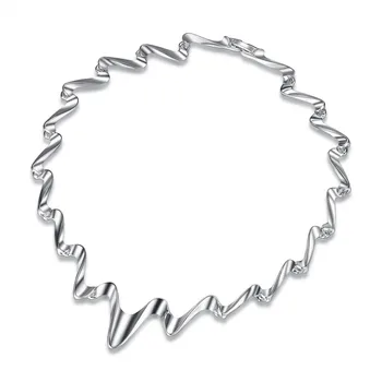 Fashion Wave Temperament Necklace Creative Lightning Sweater Chain Exaggerated Trend Diy Clavicle Chain Love Gift For Women/Man
Fashion Wave Temperament Necklace Creative Lightning Sweater Chain Exaggerated Trend Diy Clavicle Chain Love Gift For Women/Man