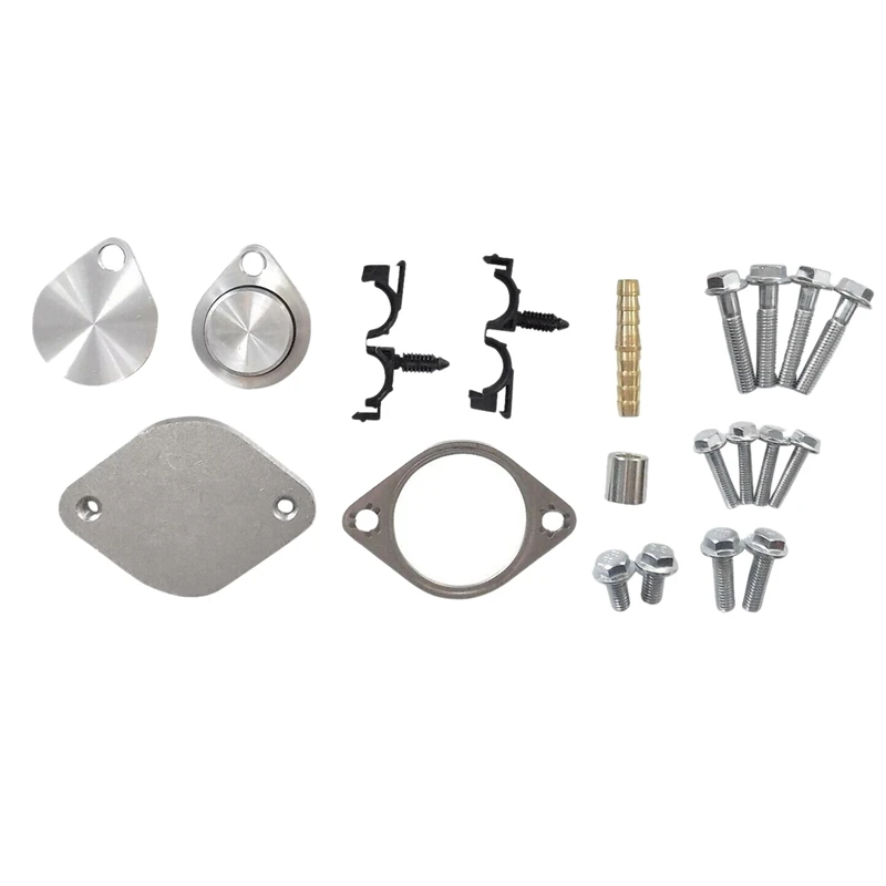 NEW-EGR Valve & Cooler Delete Kit 2008-2010 6.4L for Ford Powerstroke Turbo F250