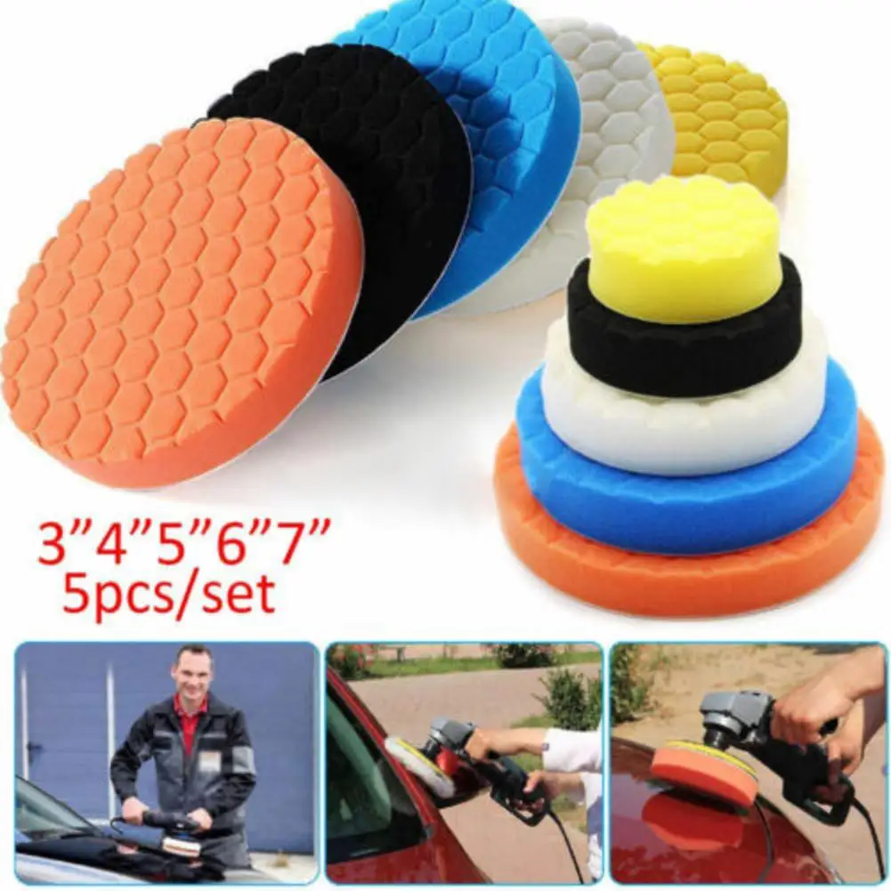 5 Pcs Buffing Sponge Car Polishing Foam Pad Kit Set For Car Polisher Machine Buffer Drill Auto Glass Polishing Kit Auto Supplies
5 Pcs Buffing Sponge Car Polishing Foam Pad Kit Set For Car Polisher Machine Buffer Drill Auto Glass Polishing Kit Auto Supplies