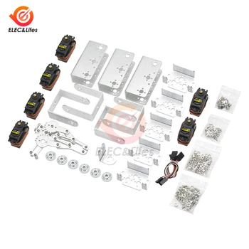 Analog Servo Manipulator 6DOF Aluminium Robot Arm Mechanical Robotic Clamp Claw Mount kit W/Servos Full set of structure parts
Analog Servo Manipulator 6DOF Aluminium Robot Arm Mechanical Robotic Clamp Claw Mount kit W/Servos Full set of structure parts
