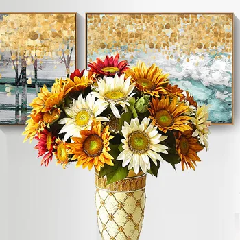 European Style Bundle of Sunflower European Style Autumn Sunflower Sunflower Imitation Flowers Home Decoration Stage Set
European Style Bundle of Sunflower European Style Autumn Sunflower Sunflower Imitation Flowers Home Decoration Stage Set