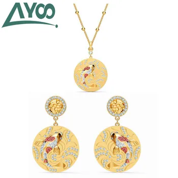 AYoo High Quality SWA 2020 New Gloss Fish Series Good Luck Koi Shape Coin Pendant Necklace Jewelry Best Girlfriend Gift 
AYoo High Quality SWA 2020 New Gloss Fish Series Good Luck Koi Shape Coin Pendant Necklace Jewelry Best Girlfriend Gift
