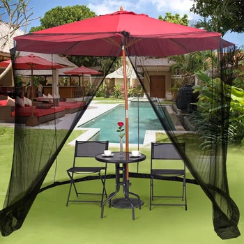 9/10FT Umbrella Mosquito Netting Polyester Mosquito Bug Insect Net Outdoor Netting For Patio Table Zippered Mesh Enclosure Cover
9/10FT Umbrella Mosquito Netting Polyester Mosquito Bug Insect Net Outdoor Netting For Patio Table Zippered Mesh Enclosure Cover