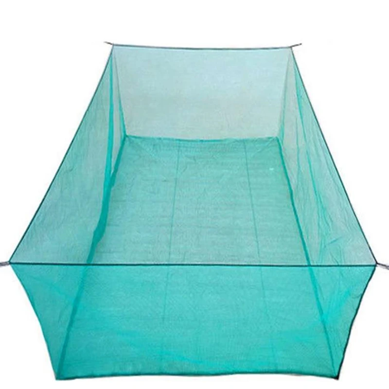 

Breed Fishing Nets Stake Net 3mm Small Mesh Catch Fish Box Aquaculture Pond Trap Fishing Gear Farming Net Cage Square Aquarium