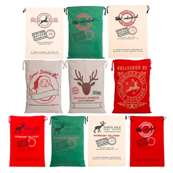 New Year 1pcs Creative Santa Claus Deer 6 Styles Drawstring Canvas Santa Sack Rustic Vintage Christmas Gift Bag Decoration
New Year 1pcs Creative Santa Claus Deer 6 Styles Drawstring Canvas Santa Sack Rustic Vintage Christmas Gift Bag Decoration