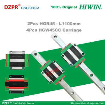 

Original HIWIN HGR45 Linear Guide 1100mm 43.31in Rail HGW45CC Carriage Slide for CNC Router Engraving Woodwork Laser Machine