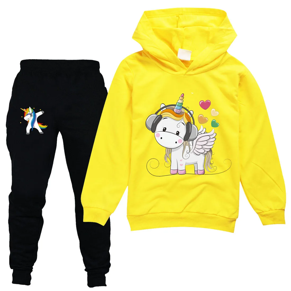 Unicorn children sweater + casual pants suit Unicorn children sweater + casual pants suit