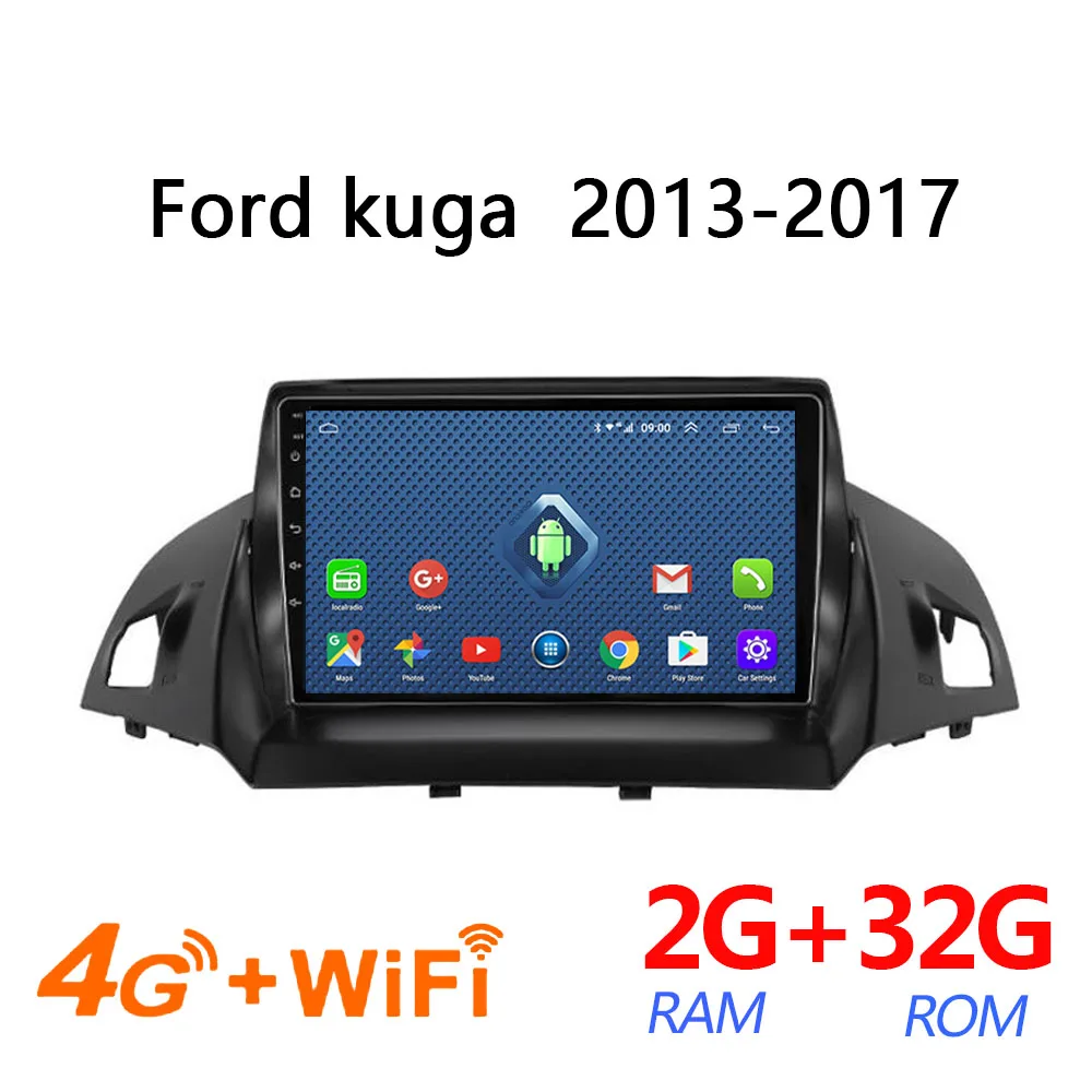 Автомобильное радио android 4g 2G + 32G Sim для Ford kuga escape C max 2013 2014 2015 2016 2017 авто усилитель