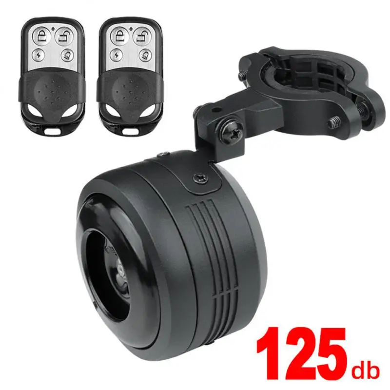 

125db USB Charge Bell Motorcycle Scooter Trumpet Electric Bike Horn 1300mAH Anti-theft Alarm Siren & Remote Control